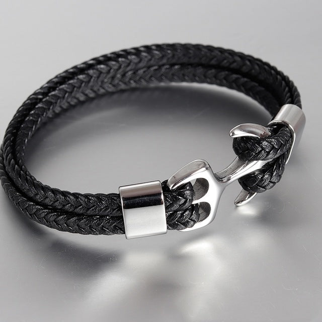 COOL Titanium Steel  Black Bracelet-Be Elegant-